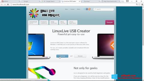 Screenshot LinuxLive USB Creator per Windows 8