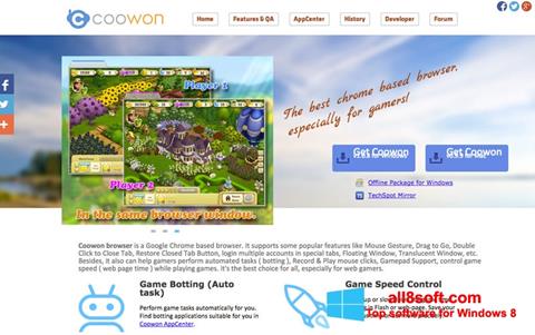 Screenshot Coowon Browser per Windows 8