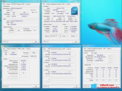 Screenshot CPU-Z per Windows 8