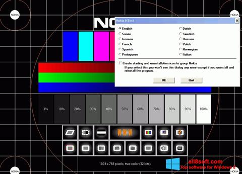 Screenshot Nokia Monitor Test per Windows 8