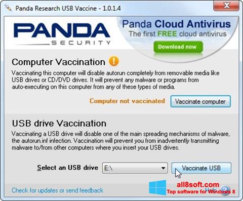 Screenshot Panda USB Vaccine per Windows 8