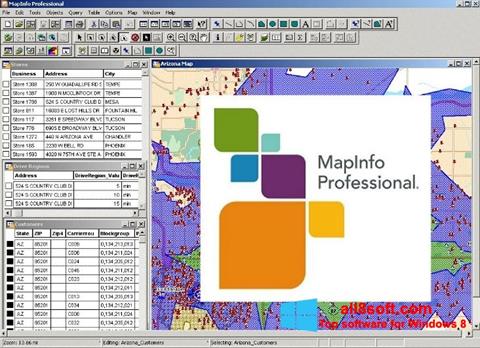 Screenshot MapInfo Professional per Windows 8