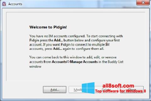 Screenshot Pidgin per Windows 8