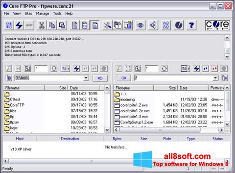 Screenshot Core FTP per Windows 8