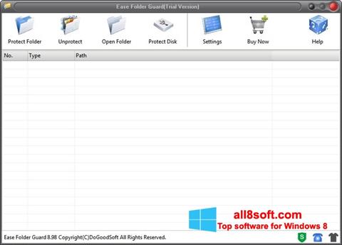 Screenshot Folder Guard per Windows 8