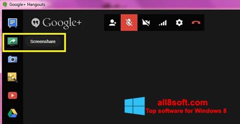 Screenshot Hangouts per Windows 8