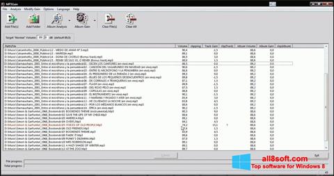 Screenshot MP3Gain per Windows 8