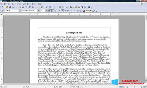 Screenshot OpenOffice per Windows 8