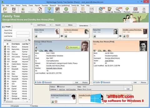 Screenshot Family Tree Builder per Windows 8