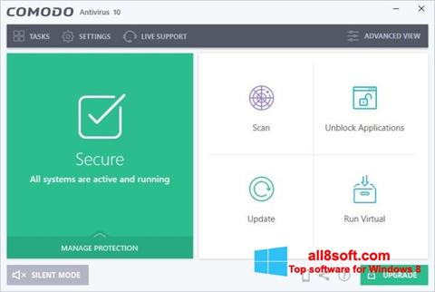Screenshot Comodo Antivirus per Windows 8