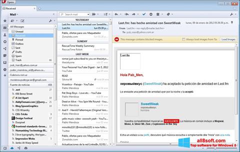 Screenshot Opera Mail per Windows 8