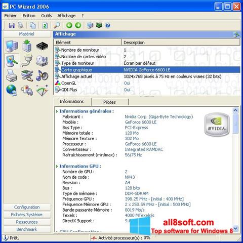 Screenshot PC Wizard per Windows 8