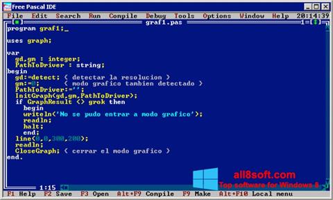 Screenshot Free Pascal per Windows 8