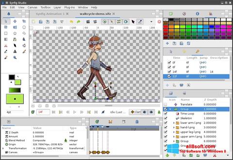 Screenshot Synfig Studio per Windows 8
