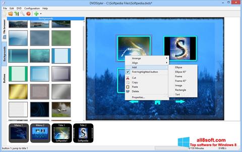 Screenshot DVDStyler per Windows 8
