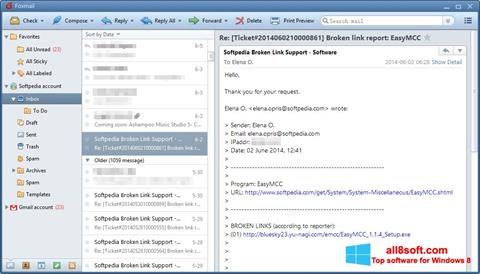 Screenshot FoxMail per Windows 8