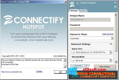 Screenshot Connectify Hotspot PRO per Windows 8