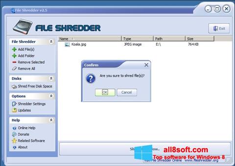 Screenshot File Shredder per Windows 8