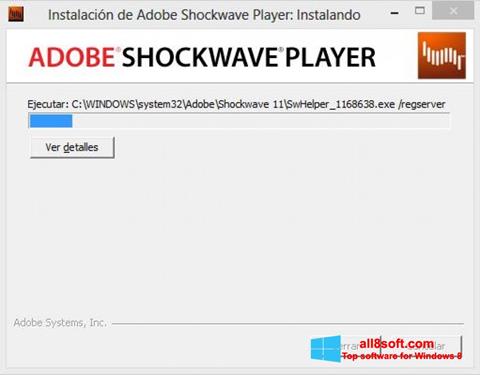 Screenshot Adobe Shockwave Player per Windows 8