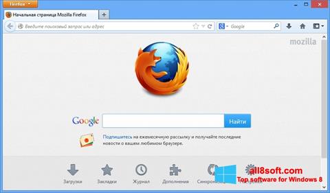 Screenshot Mozilla Firefox per Windows 8