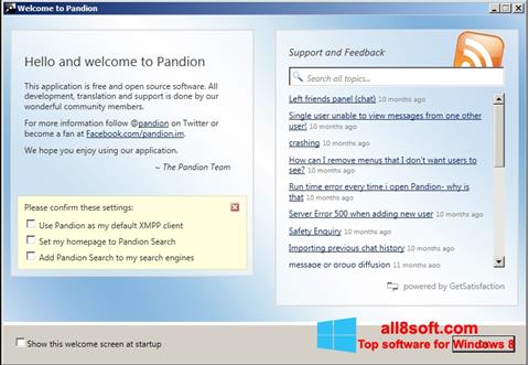 Screenshot Pandion per Windows 8
