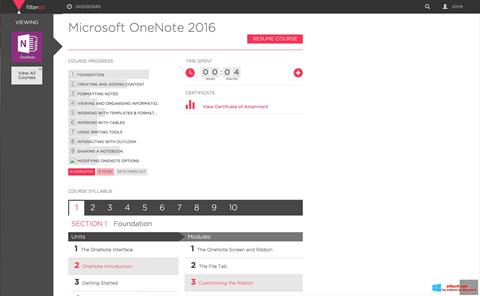 Screenshot Microsoft OneNote per Windows 8