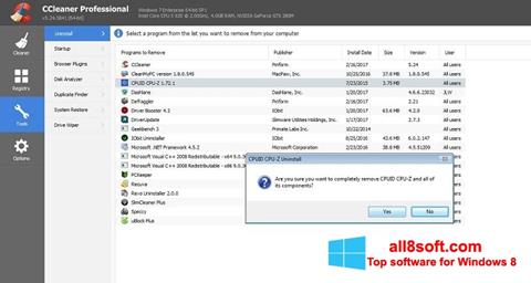 Screenshot CCleaner Professional Plus per Windows 8