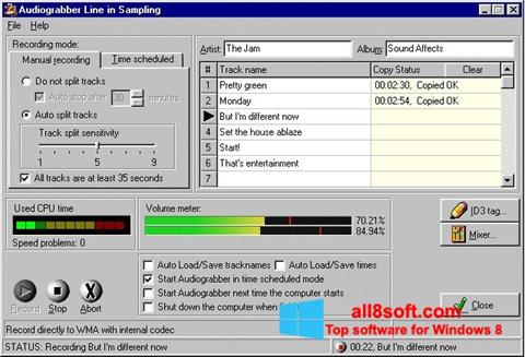 Screenshot Audiograbber per Windows 8