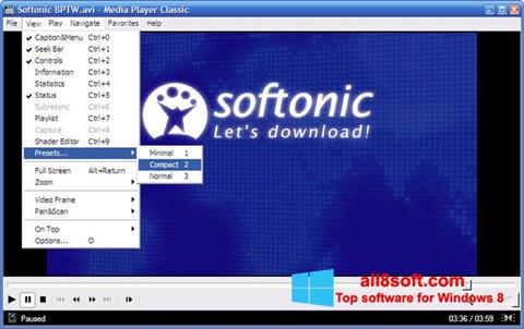 Screenshot Media Player Classic per Windows 8