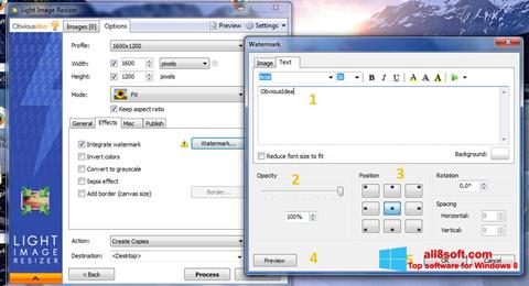 Screenshot Light Image Resizer per Windows 8