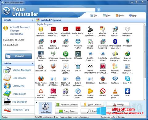 Screenshot Your Uninstaller per Windows 8