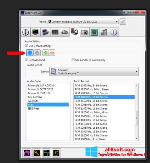 Screenshot Dxtory per Windows 8