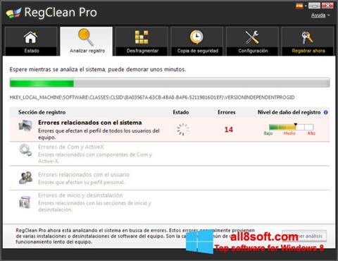 Screenshot RegClean Pro per Windows 8