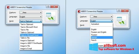 Screenshot ABBYY Screenshot Reader per Windows 8