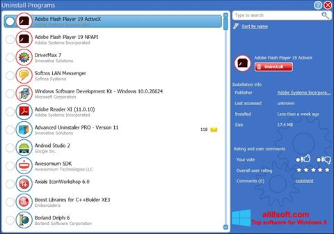 Screenshot Advanced Uninstaller PRO per Windows 8