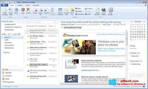 Screenshot Windows Live Mail per Windows 8