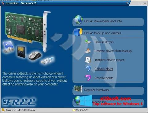 Screenshot Driver Cleaner per Windows 8