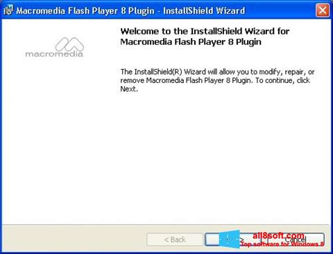 Screenshot Macromedia Flash Player per Windows 8