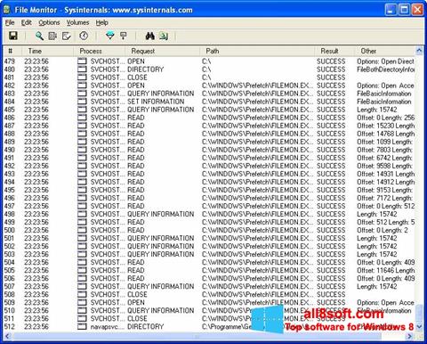 Screenshot FileMon per Windows 8