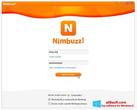 Screenshot Nimbuzz per Windows 8
