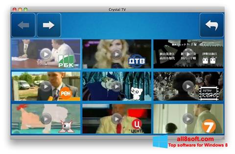 Screenshot Crystal TV per Windows 8