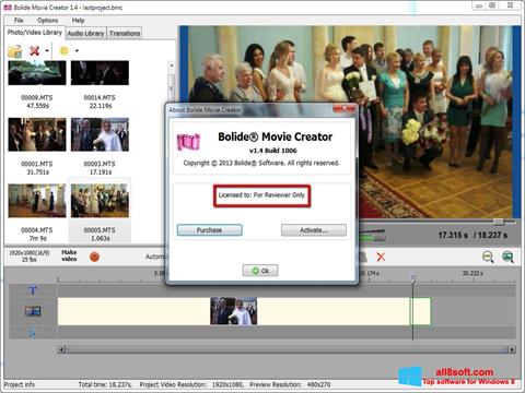 Screenshot Bolide Movie Creator per Windows 8