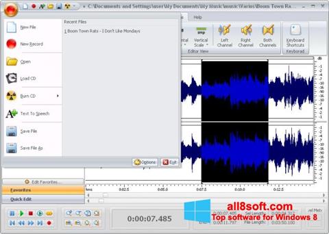 Screenshot Free Audio Editor per Windows 8