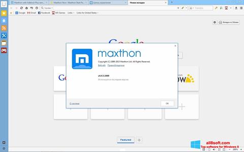Screenshot Maxthon per Windows 8