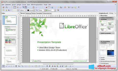 Screenshot LibreOffice per Windows 8