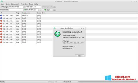 Screenshot Angry IP Scanner per Windows 8