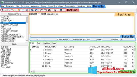 Screenshot InterBase per Windows 8
