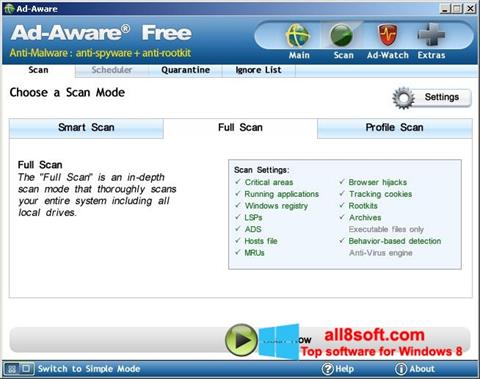 Screenshot Ad-Aware Free per Windows 8