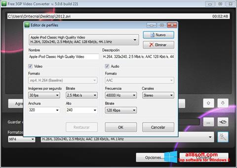 Screenshot Free MP4 Video Converter per Windows 8