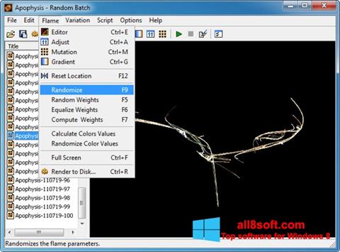 Screenshot Apophysis per Windows 8